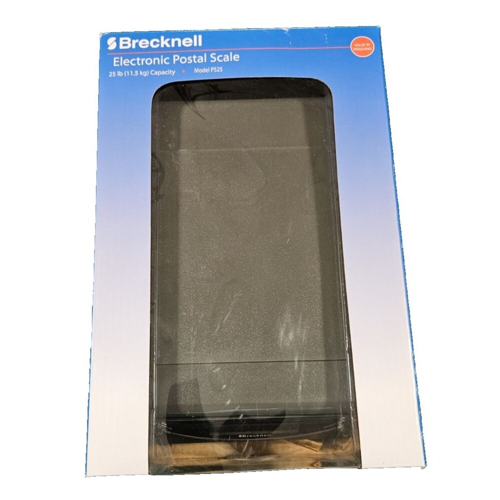 NEW Electronic DIGITAL Postal Scale Brecknell PS25 25 lb x .2 lb Grey portion